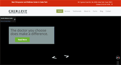 Desktop Screenshot of chirofitwellnesscenter.com